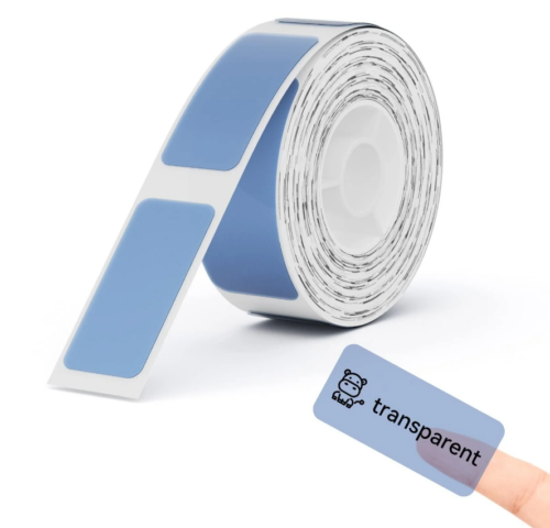 Αυτοκόλλητες Διάφανες Ετικέτες 14x30mm σε Μπλε Χρώμα Niimbot - 195 τμχ.-0